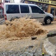 Gümüşhane’de kuvvetli sağanak etkili oldu