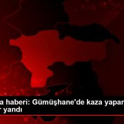 Son dakika haberi: Gümüşhane’de kaza yapan otomobil cayır cayır yandı