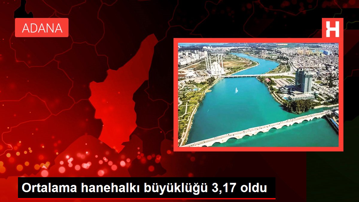 Ortalama hanehalkı büyüklüğü 3,17 oldu