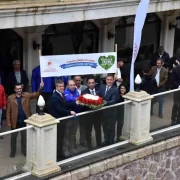 Gümüşhane’de Çevre Haftası kapsamında Harşit Çayı’na çelenk bırakıldı