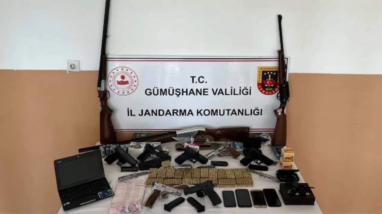 Şiran’da cephanelik gibi eve Jandarma operasyon yaptı #haberi, #haberleri, #Gümüşhane #haber