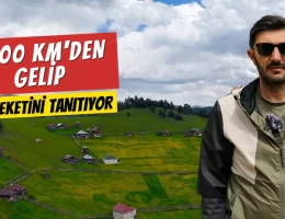 3 bin kilometreden gelip memleketini tanıtıyor #haberi, #haberleri, #Gümüşhane #haber