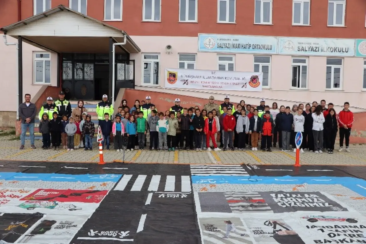 Gümüşhane’de miniklere uygulamalı trafik eğitimi #haberi, #haberleri, #Gümüşhane #haber
