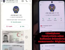 Gümüşhane’de telefonda kendini polis olarak tanıtan dolandırıcılar vatandaşları kandırmaya çalıştı