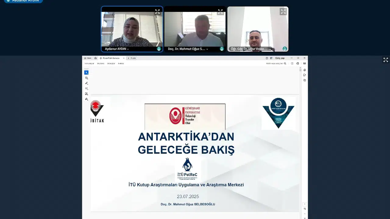 GÜ’de Antarktika’dan Geleceğe Bakış konuşuldu #haberi, #haberleri, #Gümüşhane #haber