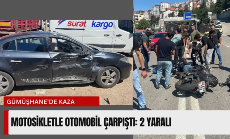 Gümüşhane’de kaza: 2 yaralı
