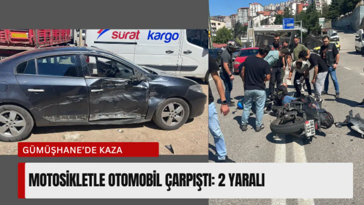 Gümüşhane’de kaza: 2 yaralı
