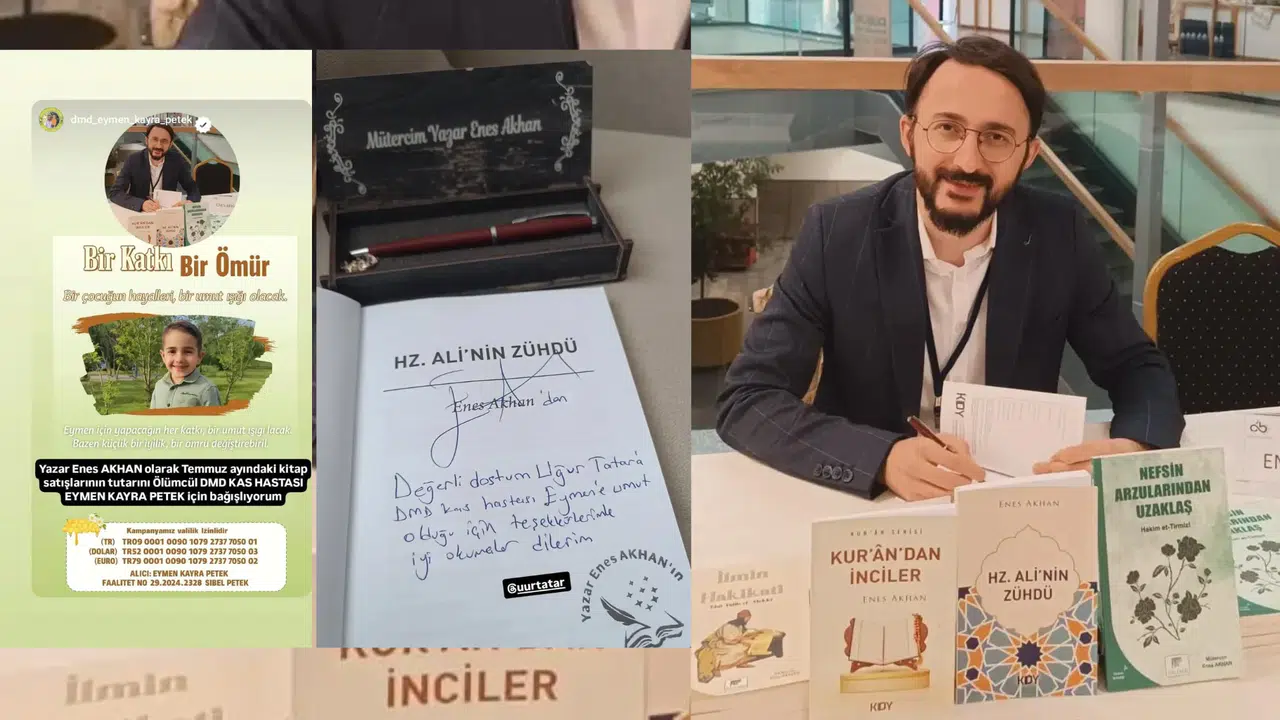 Gümüşhaneli Yazar Enes Akhan’dan DMD Hastası Eymen’e Umut Veren Destek! #haberi, #haberleri, #Gümüşhane #haber