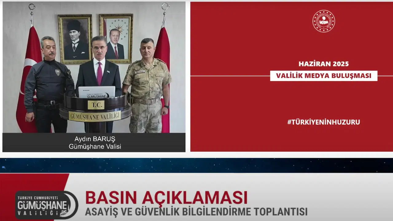 Vali Baruş, Haziran 2025 asayiş rakamlarını açıkladı #haberi, #haberleri, #Gümüşhane #haber