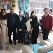 Üniversite öğrencilerinden şehit öğretmen Necmettin Yılmaz’ın ailesine ziyaret