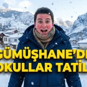 Gümüşhane’de kar nedeniyle okullar tatil edildi