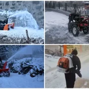 Gümüşhane Belediyesinden karla mücadeleye teknolojik ekipman desteği