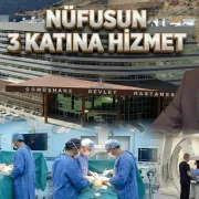 Gümüşhane Devlet Hastanesi toplam nüfusun 3 katına hizmet verdi