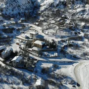Süleymaniye Mahallesi kar sonrası dronla görüntülendi