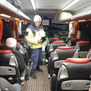 Yolcu Sandıkları Kişi Jandarma Çıktı! Gümüşhane’de otobüslerde habersiz denetim