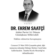 Gümüşhane Eski Milletvekili Dr. Ekrem Saatçi Vefat Etti