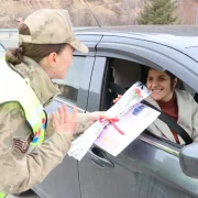 Gümüşhane İl Jandarma Komutanlığı’ndan 8 Mart’ta Anlamlı Farkındalık Faaliyeti