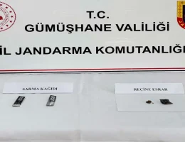 İl Jandarma Komutanlığı’ndan Şiran’da uyuşturucu operasyonu
