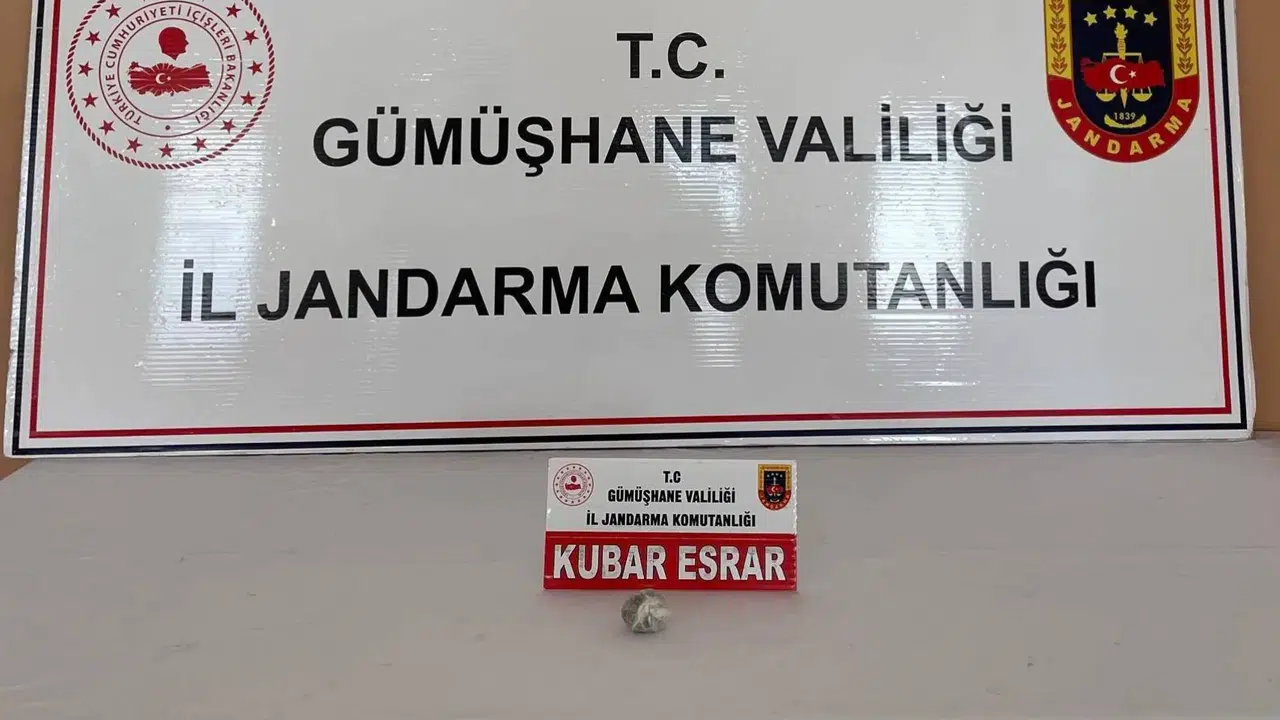 Jandarma’dan Şiran’da uyuşturucu operasyonu