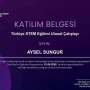 Gümüşhane’den 11 Eğitimci Türkiye STEM Çalıştayı’nda şehrimizi temsil etti