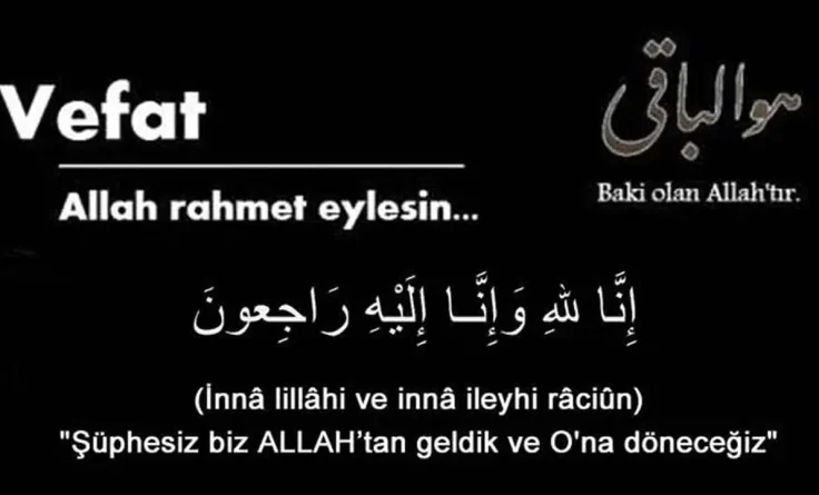 Zehra AYDURMUŞ Hakk’ın rahmetine kavuşmuştur