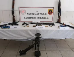 Gümüşhane İl Jandarma Komutanlığı’ndan Torul ve Kürtün’de Dev Silah Operasyonu