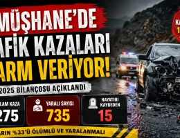 Gümüşhane’nin 2025 Yılı Trafik Kazası Bilançosu Açıklandı