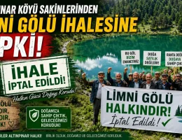Altınpınar Limni Gölü İhalesi İptal Edildi