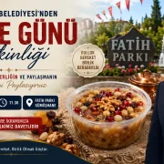 Gümüşhane Belediyesi Fatih Parkı’nda Aşure Etkinliği Düzenleyecek