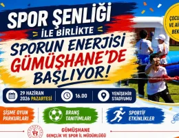 Gümüşhane Yenişehir Stadyumu Büyük Spor Şenliğine Ev Sahipliği Yapacak
