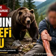 Gümüşhane’de mantar toplamak isteyen kadın ayının hedefi oldu