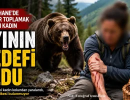 Gümüşhane’de mantar toplamak isteyen kadın ayının hedefi oldu