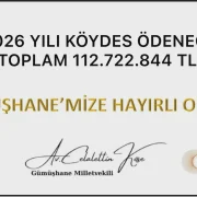 Gümüşhane’ye 2026 Yılı KÖYDES Projesi Kapsamında 112 Milyon Liralık Dev Ödenek Tahsis Edildi