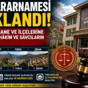 HSK Kararnamesi Açıklandı! İşte Gümüşhane ve İlçelerine Gelen, Giden Hakim ve Savcıların Tam Listesi