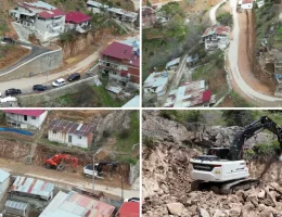 Tanjant yolda genişletme çalışmaları devam ediyor