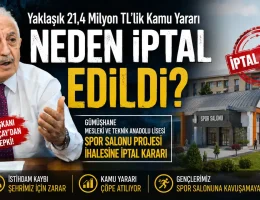 Akçay’dan Gümüşhane Mesleki ve Teknik Anadolu Lisesi Spor Salonu İhalesinin İptaline Tepki