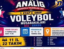 Gümüşhane, ANALİG Voleybol Müsabakalarına Ev Sahipliği Yapacak