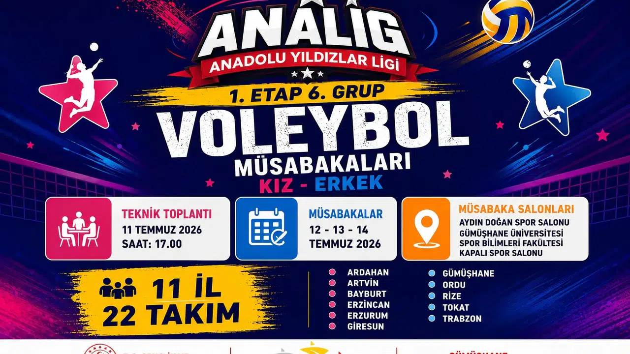 Gümüşhane, ANALİG Voleybol Müsabakalarına Ev Sahipliği Yapacak