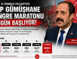 Gümüşhane MHP’de Büyük Maraton Başlıyor! İlçe İlçe Kongre Takvimi Açıklandı