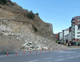 Gümüşhane’de 1. Etap TOKİ yolu geçici olarak ulaşıma kapatıldı
