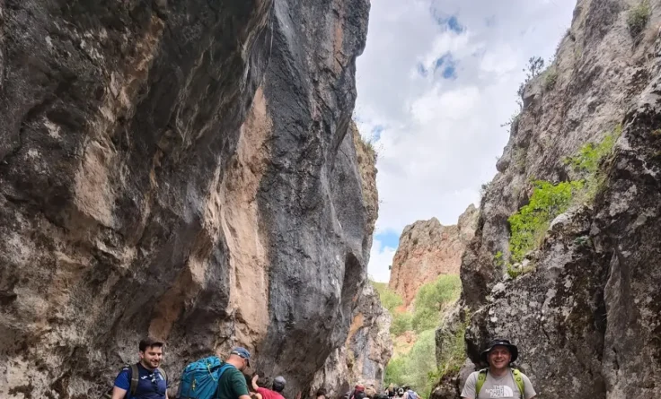 Gümüşhane’de doğaseverler Yılanlı Kanyon’u keşfetti