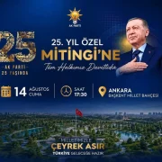 AK Parti Gümüşhane İl Başkanı Erdoğdu’dan 25. Yıl Mitingine davet