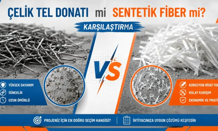 Çelik Tel Donatı mı Sentetik Fiber mi? Karşılaştırma