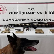 Gümüşhane’de ruhsatsız silah ve çok sayıda mühimmat ele geçirildi