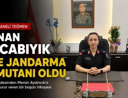 Gümüşhaneli Teğmen Canan Kocabıyık Aydıncık İlçe Jandarma Komutanı Oldu