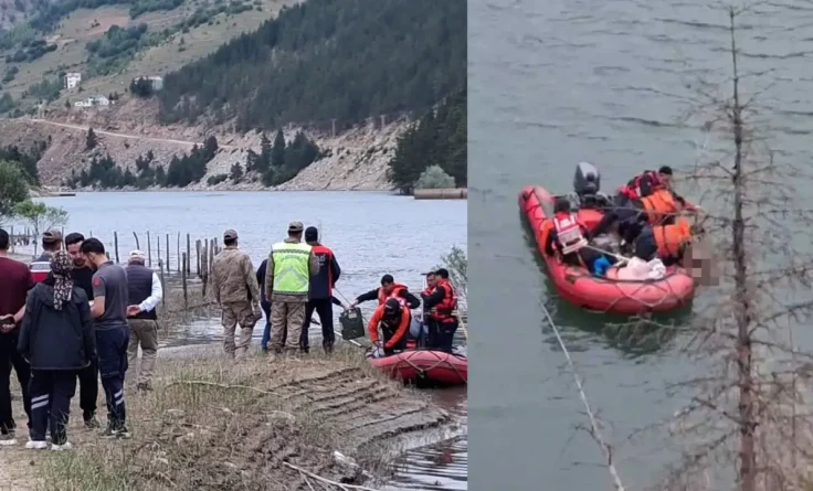 Kürtün Gökçebel Baraj Gölünde Feci Kaza: Araç Baraj Gölüne Uçtu
