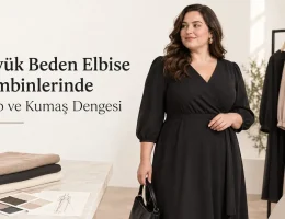 Büyük Beden Elbise Kombinlerinde Kalıp ve Kumaş Dengesi