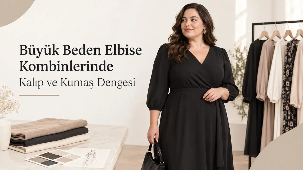 Büyük Beden Elbise Kombinlerinde Kalıp ve Kumaş Dengesi