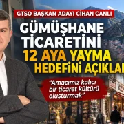 GTSO Başkan Adayı Cihan Canlı Gümüşhane Ticaretini 12 Aya Yayma Hedefini Açıkladı