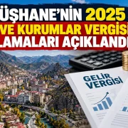 Gümüşhane’nin 2025 gelir ve kurumlar vergisi sıralamaları açıklandı